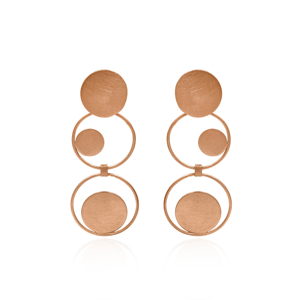 Onward And Upward Circles Stud Earrings