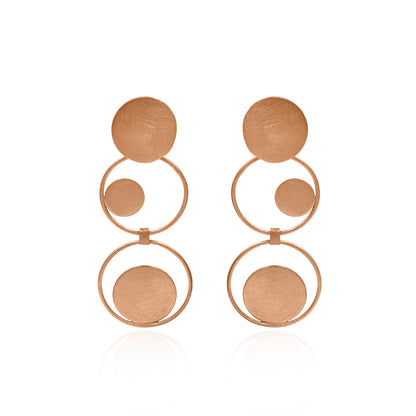 Onward And Upward Circles Stud Earrings