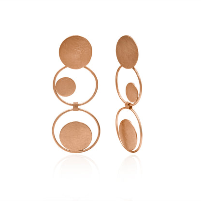 Onward And Upward Circles Stud Earrings