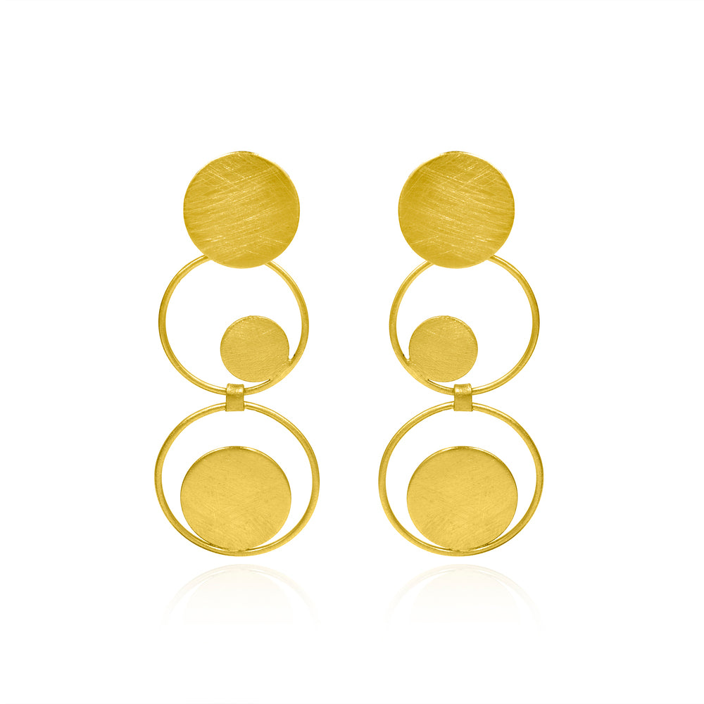 Onward And Upward Circles Stud Earrings