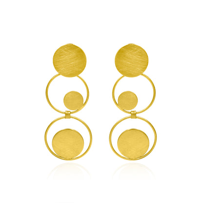 Onward And Upward Circles Stud Earrings