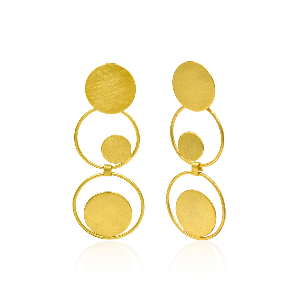 Onward And Upward Circles Stud Earrings