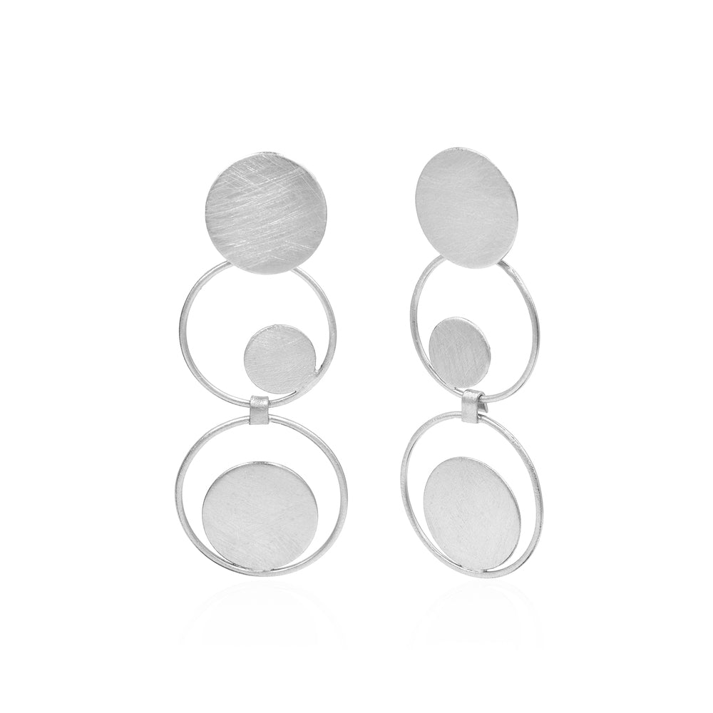 Onward And Upward Circles Stud Earrings