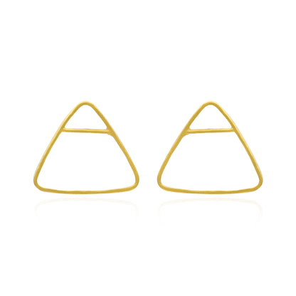 Dainty Tiny Triangle Stud Earrings