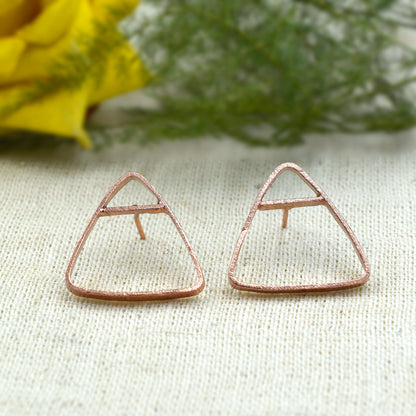 Dainty Tiny Triangle Stud Earrings