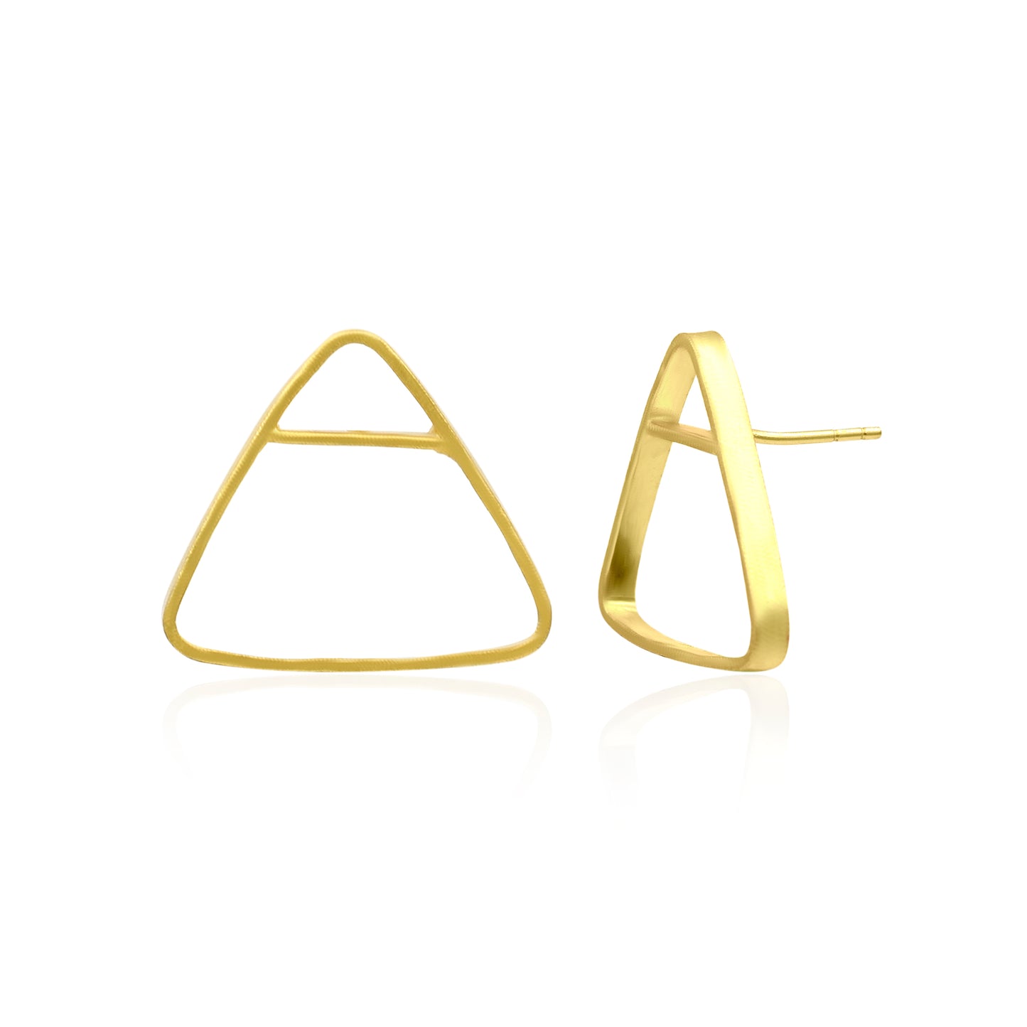 Dainty Tiny Triangle Stud Earrings