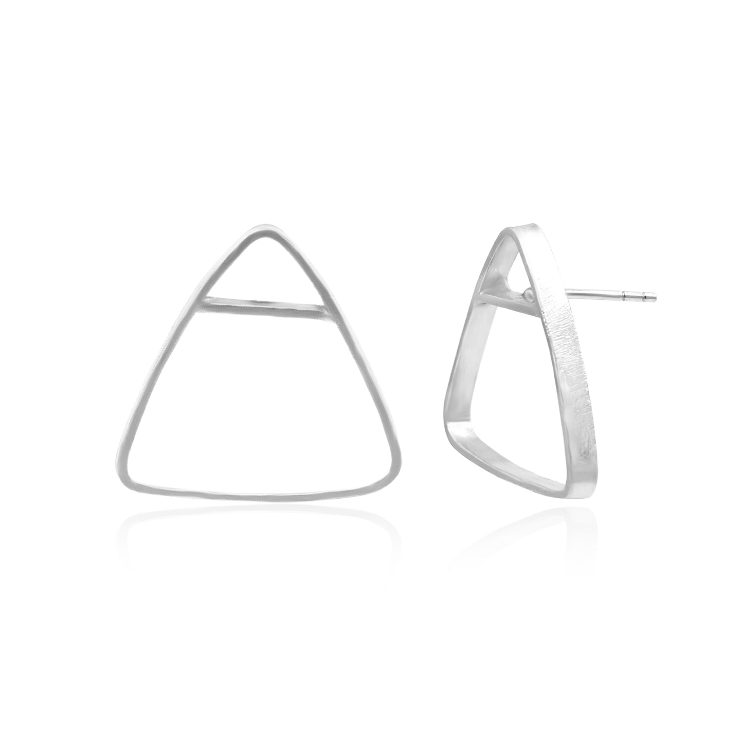 Dainty Tiny Triangle Stud Earrings