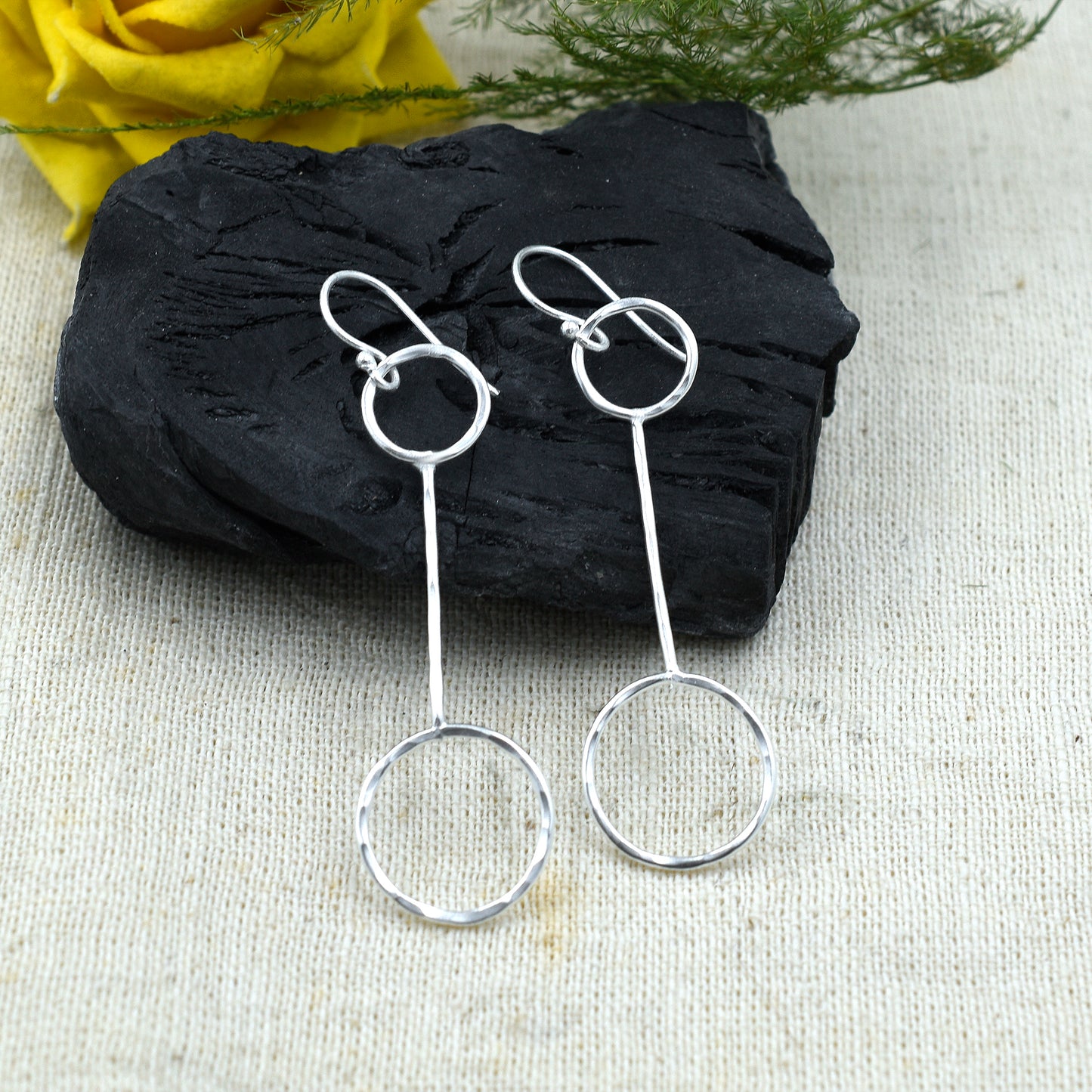 Link Of Circles Hook Earrings