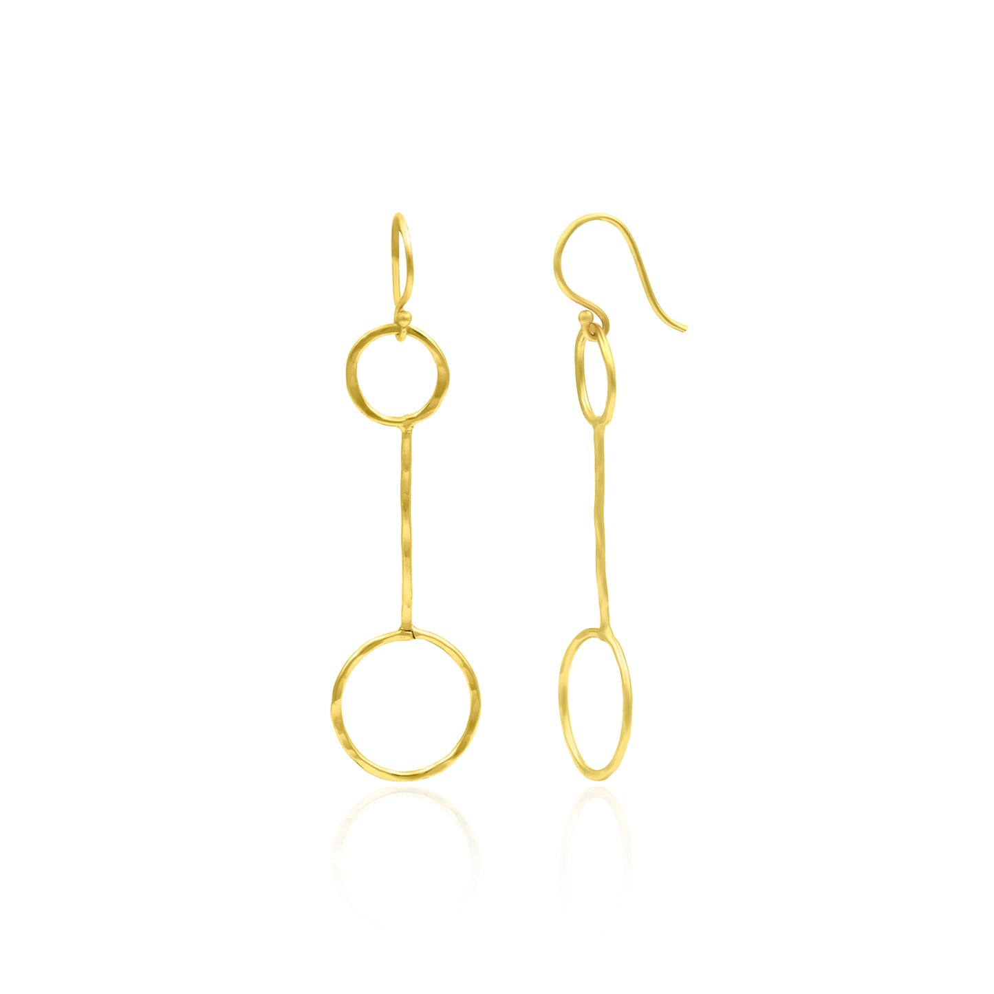 Link Of Circles Hook Earrings