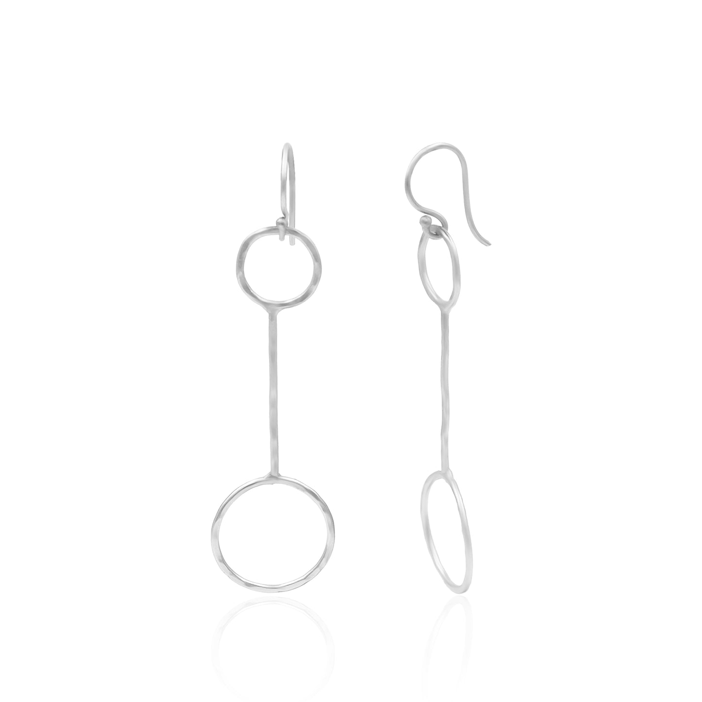 Link Of Circles Hook Earrings