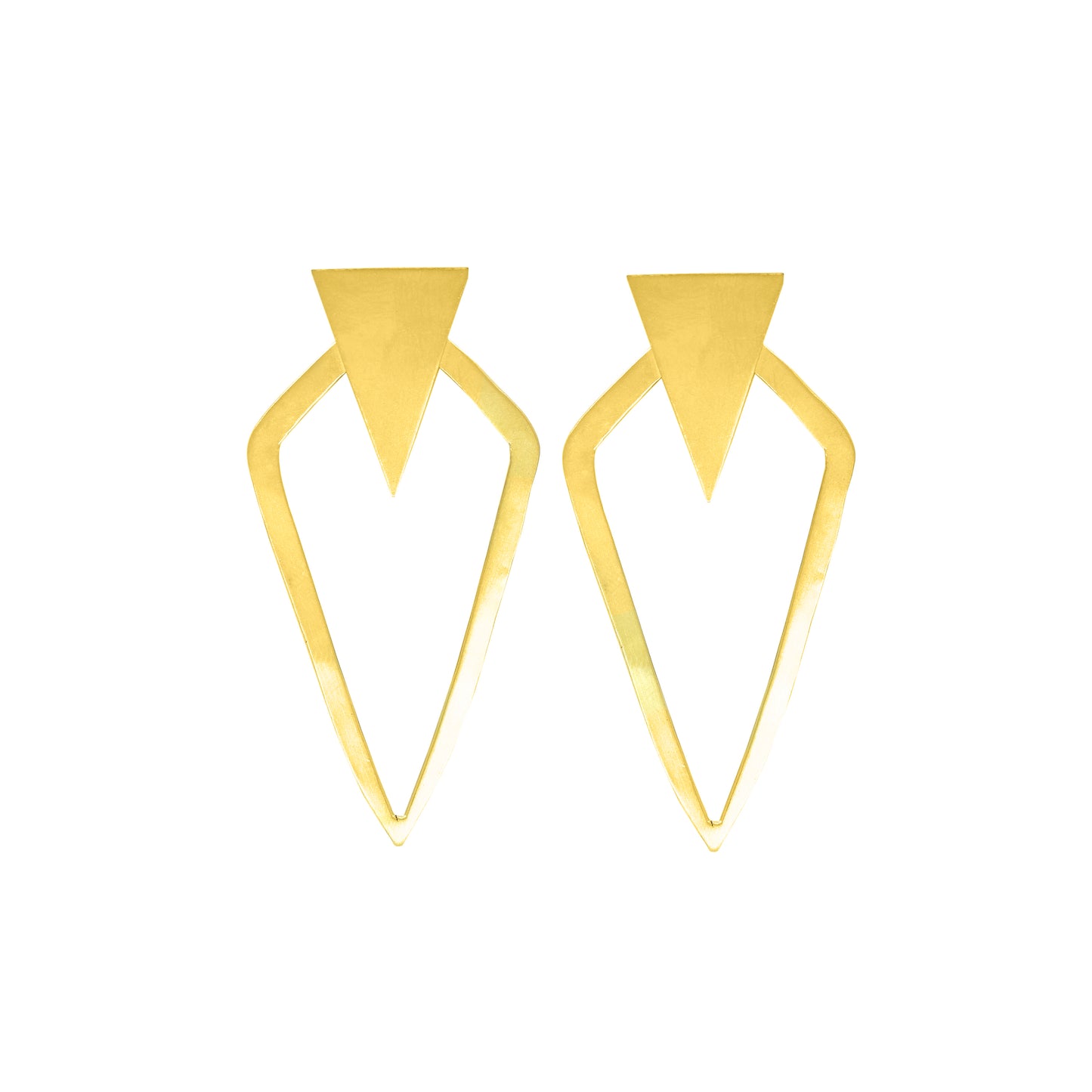 Overlapping Kites Stud Earrings