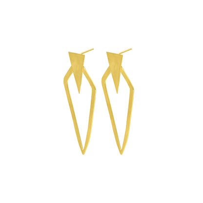 Overlapping Kites Stud Earrings
