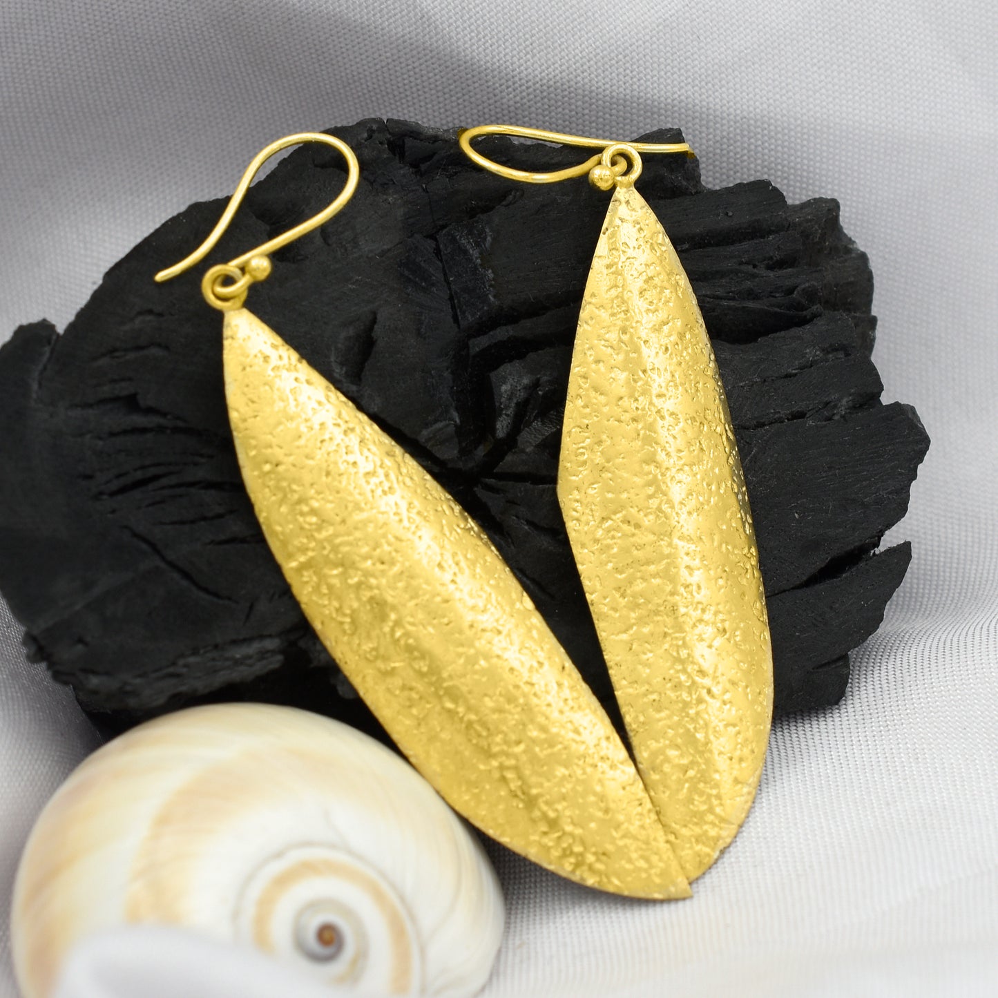 Fallen Leaf Hook Earrings