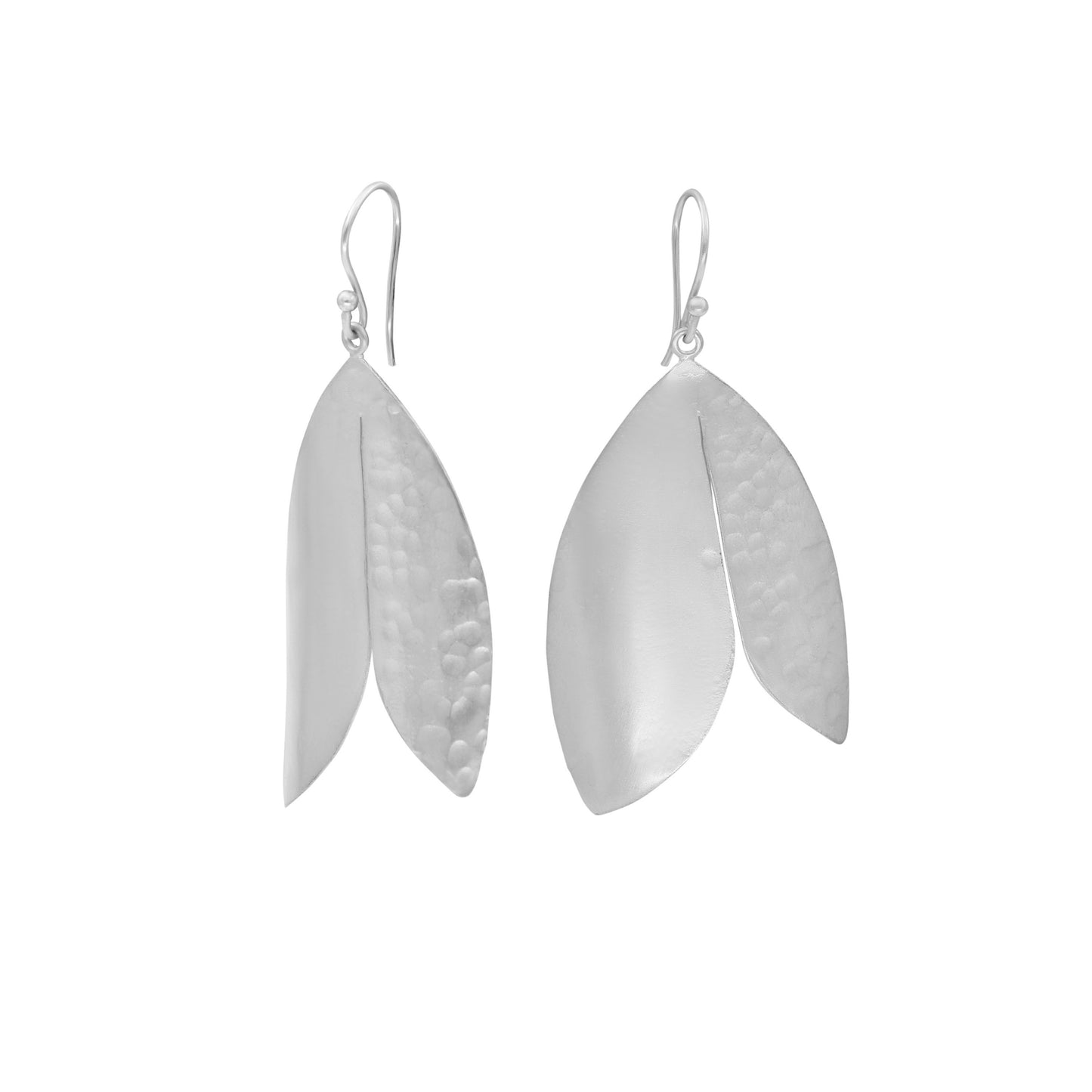 Twins Leaf Hook Earrings