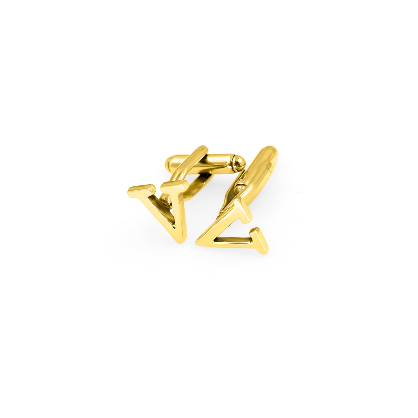 Letter V Initial Cufflinks