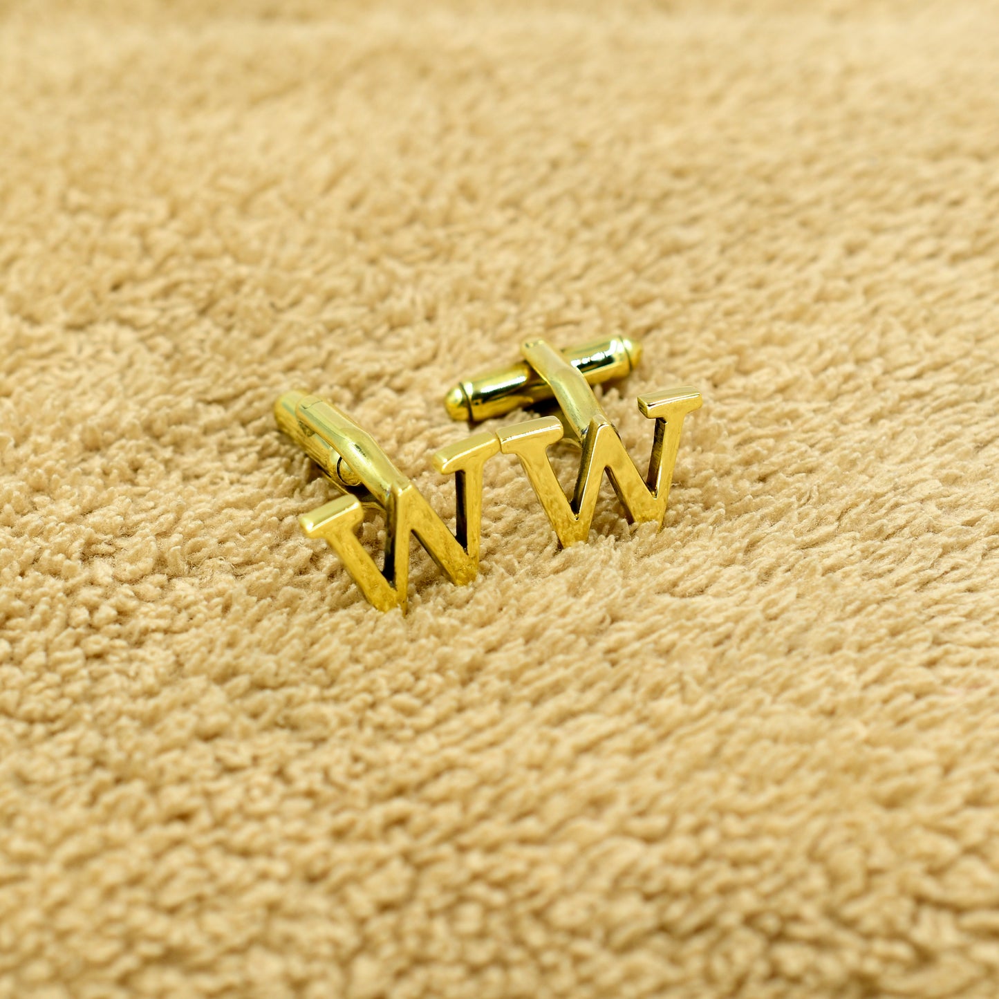 Letter W Initial Cufflinks