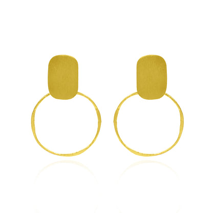 Linked Drop Stud Earrings