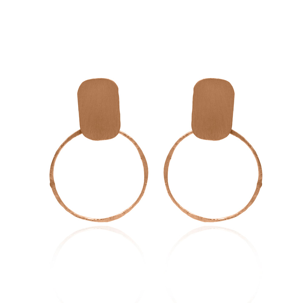 Linked Drop Stud Earrings