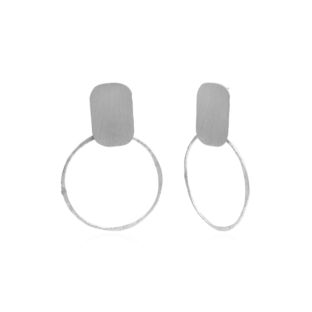 Linked Drop Stud Earrings