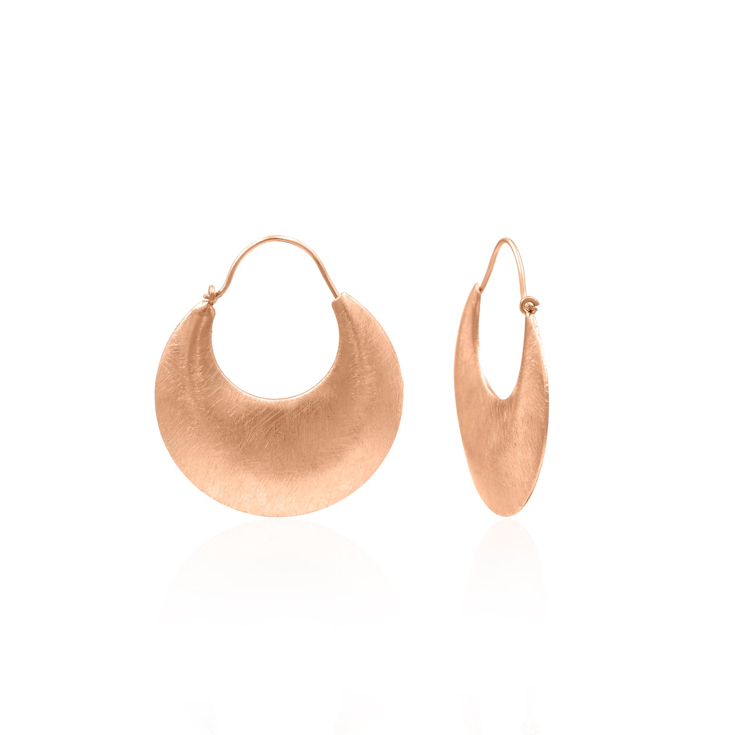 Gibbous Moon  Hoop Earrings