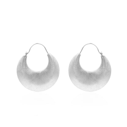 Gibbous Moon  Hoop Earrings