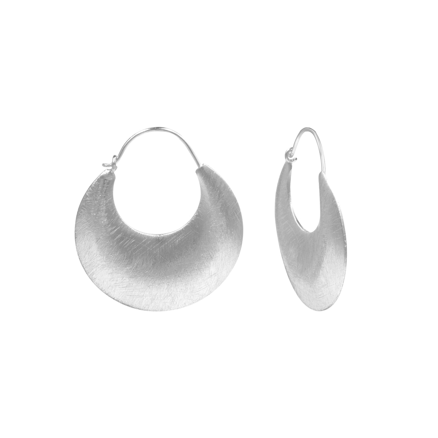 Gibbous Moon  Hoop Earrings