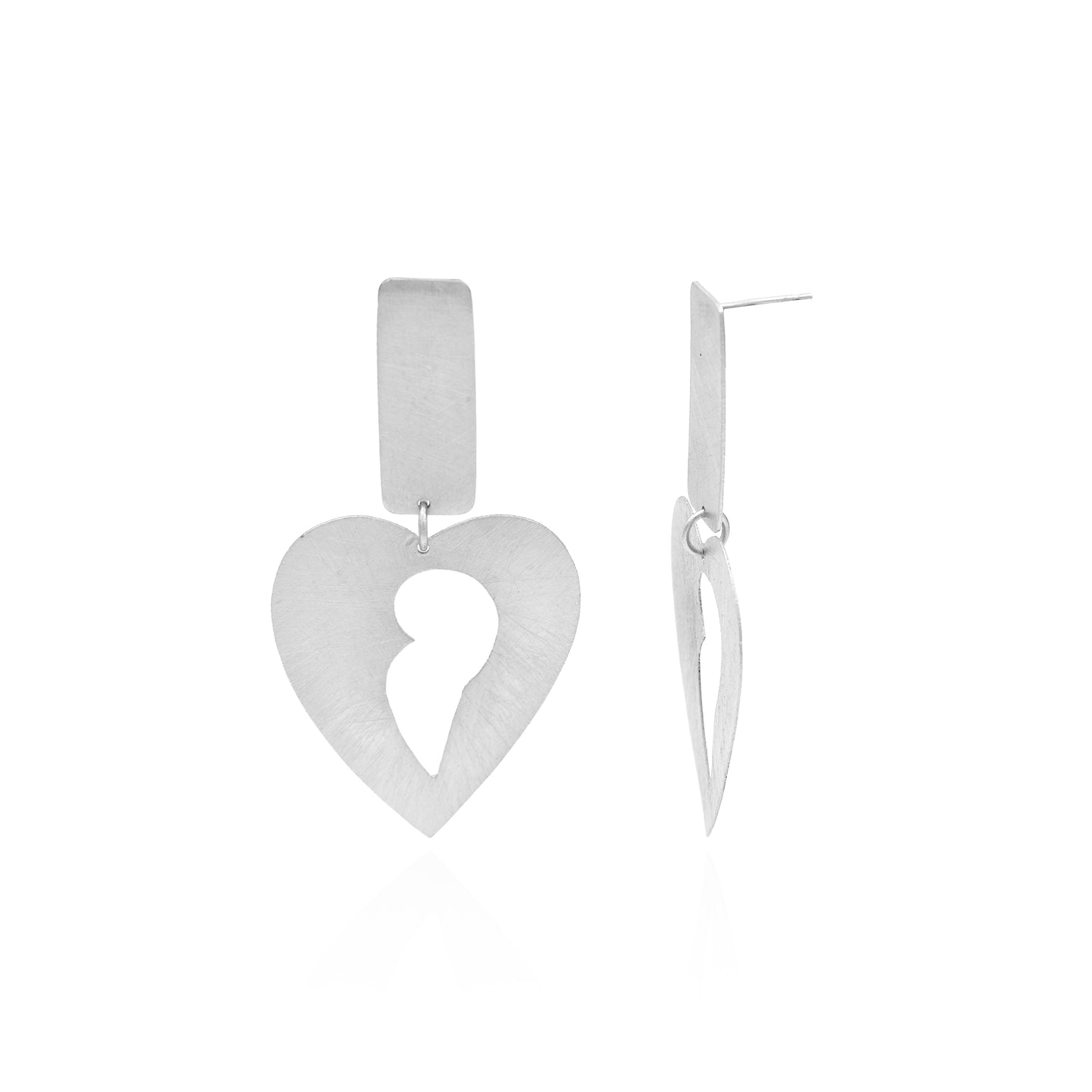 Take Me Away Heart Stud Earrings