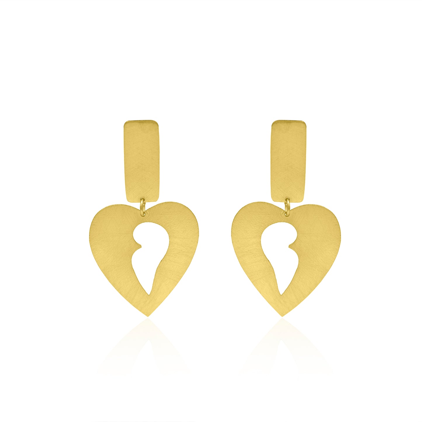 Take Me Away Heart Stud Earrings