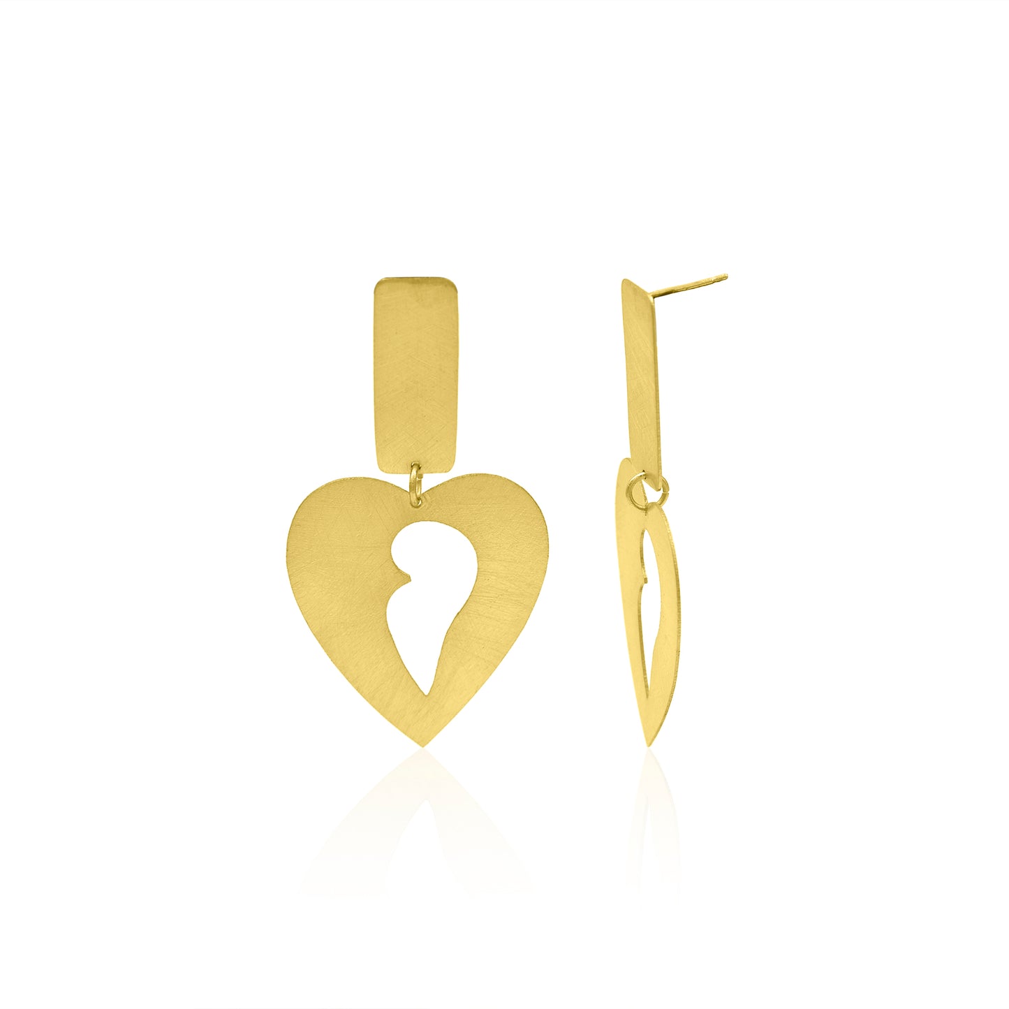 Take Me Away Heart Stud Earrings