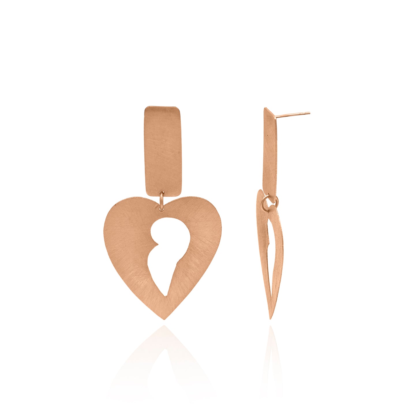 Take Me Away Heart Stud Earrings