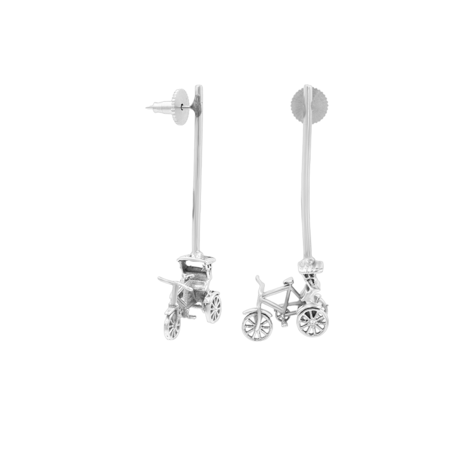 Cycle In The Air Stud Earrings