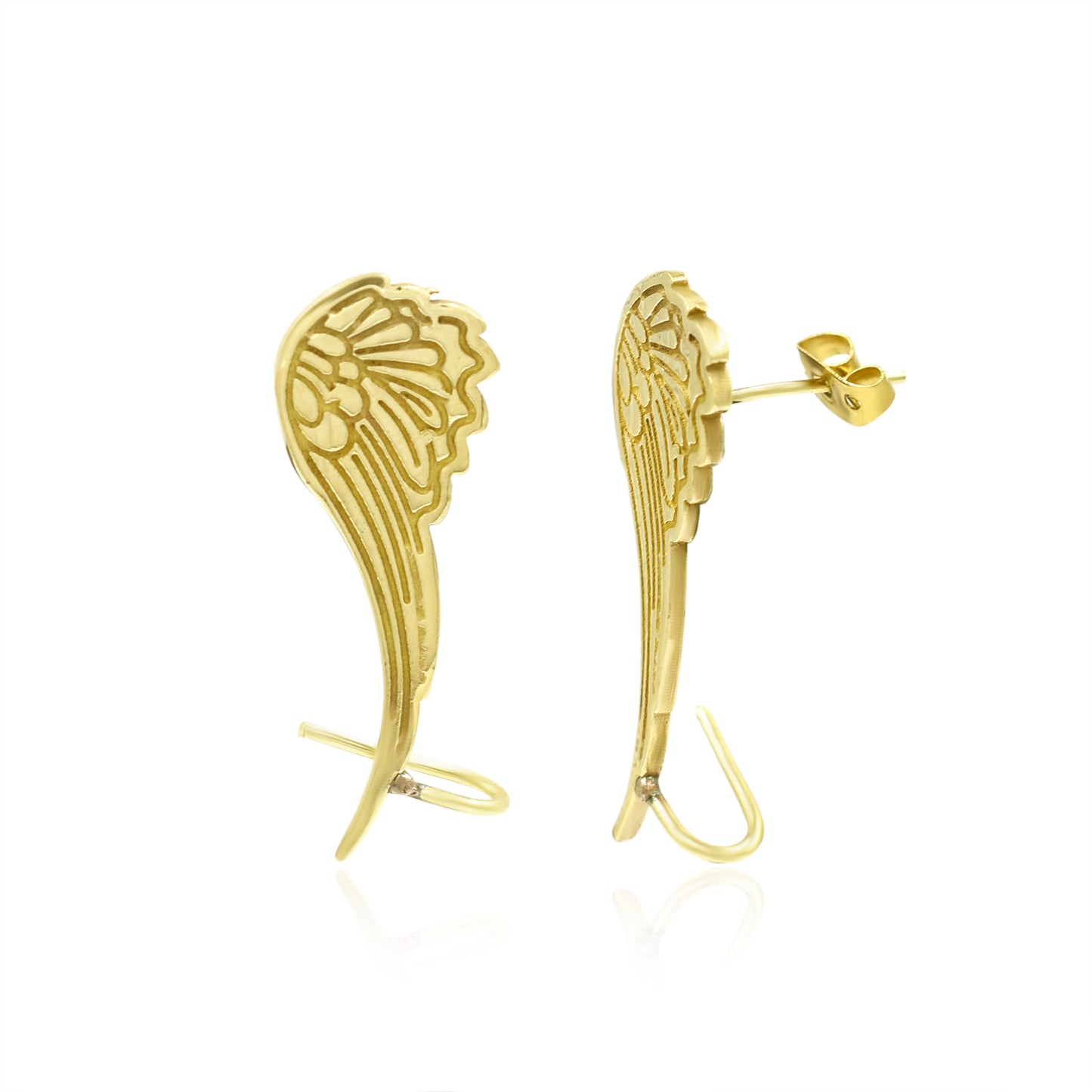 Mermaid Wings Stud Earrings