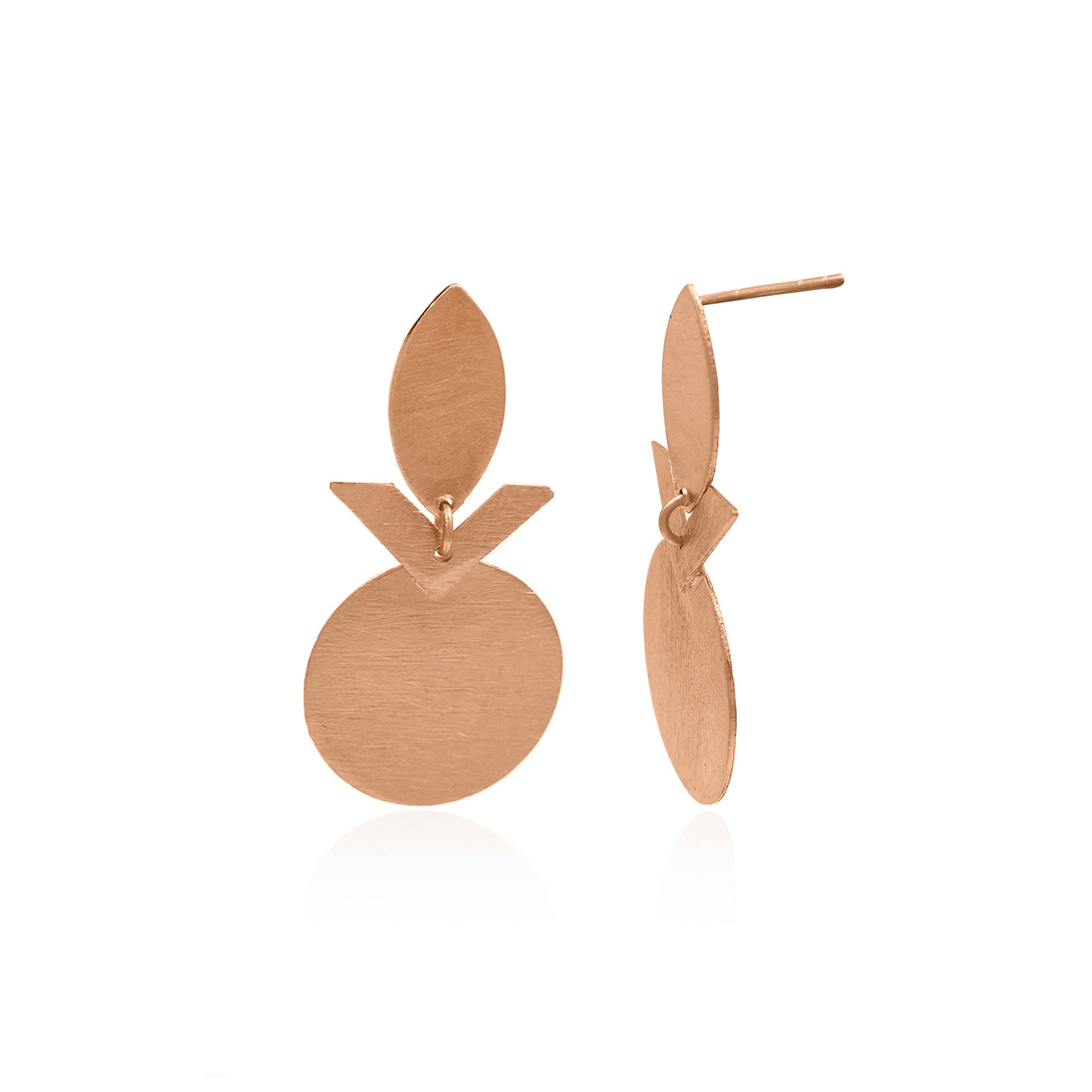 Flower Pot In Garden Stud Earrings