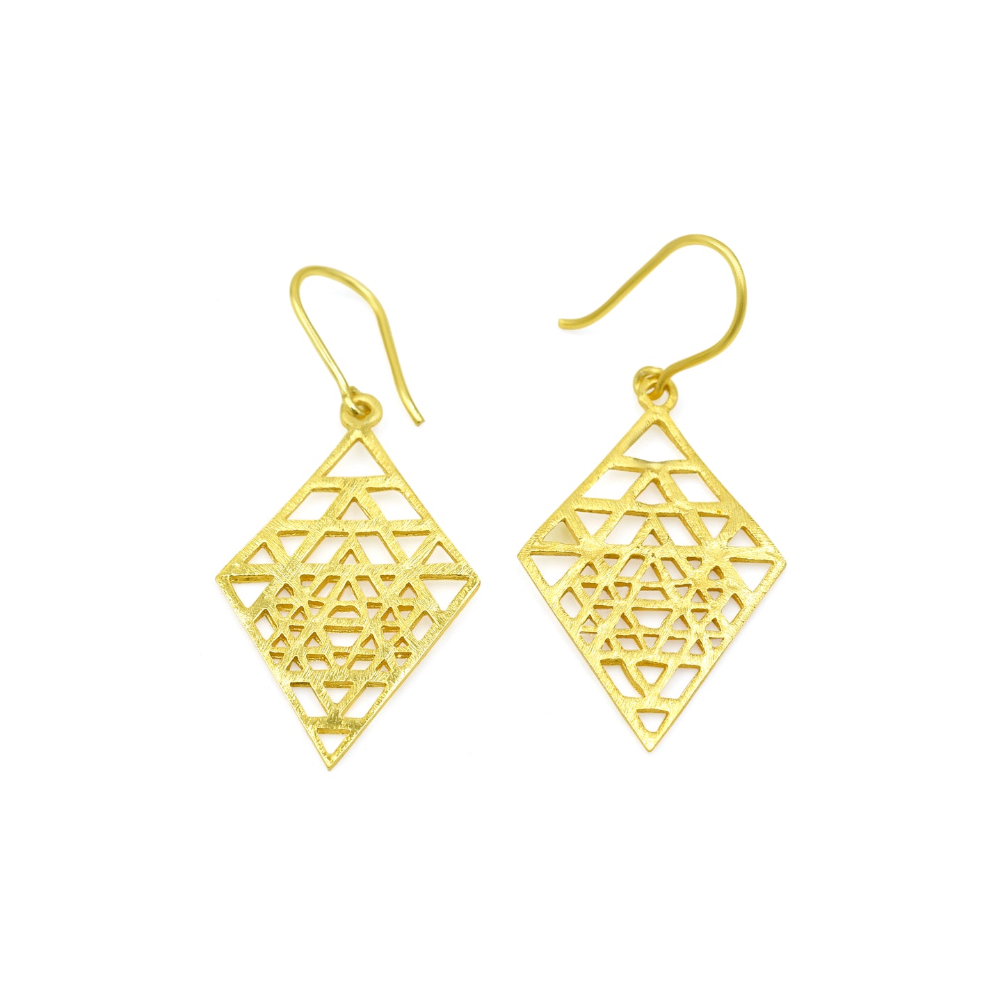 Look Within Triangles Hook Earrings