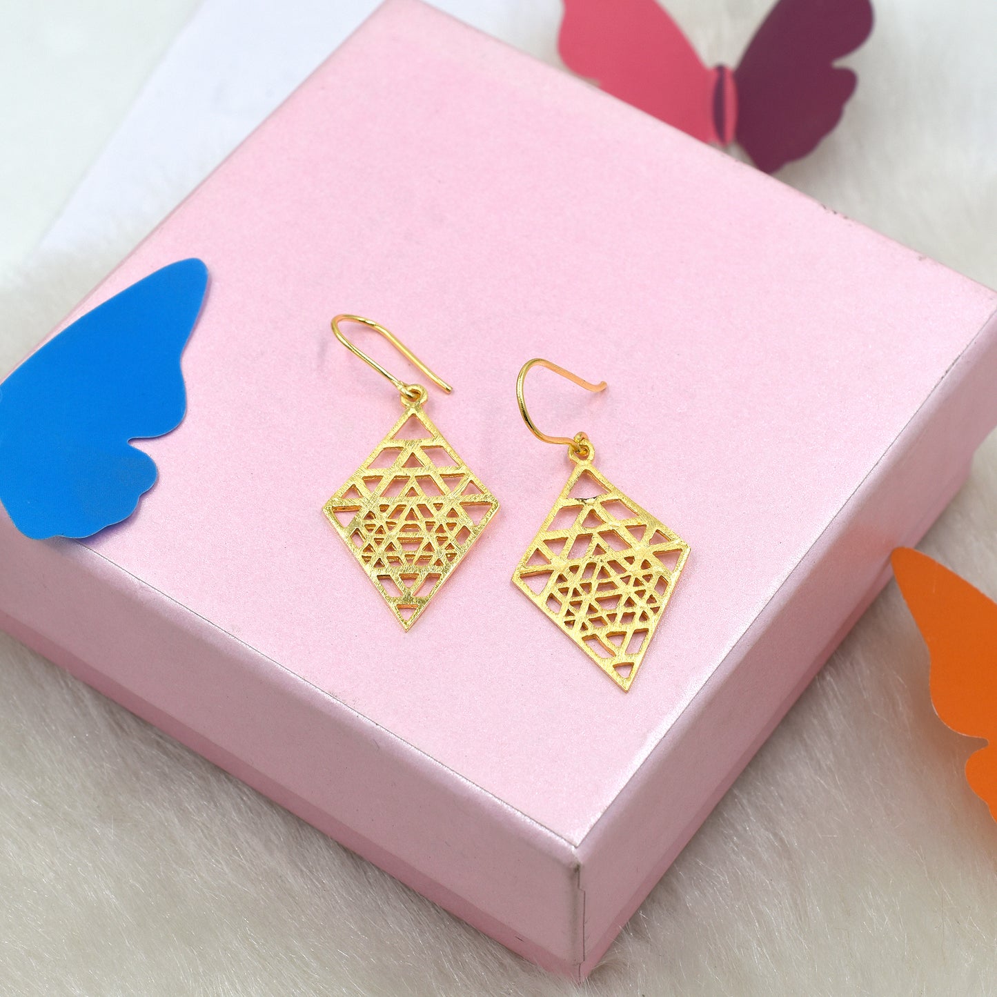 Look Within Triangles Hook Earrings