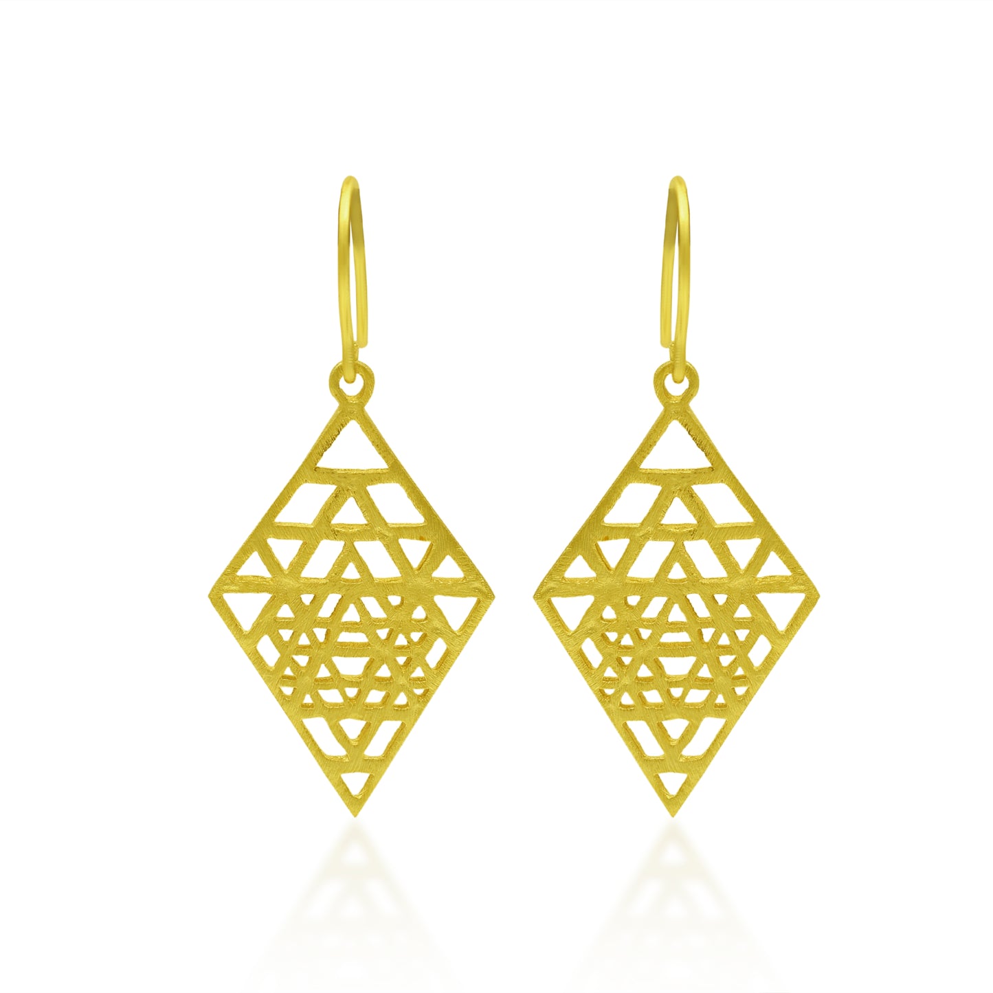 Look Within Triangles Hook Earrings