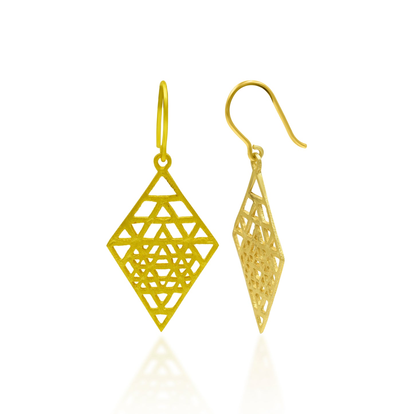 Look Within Triangles Hook Earrings