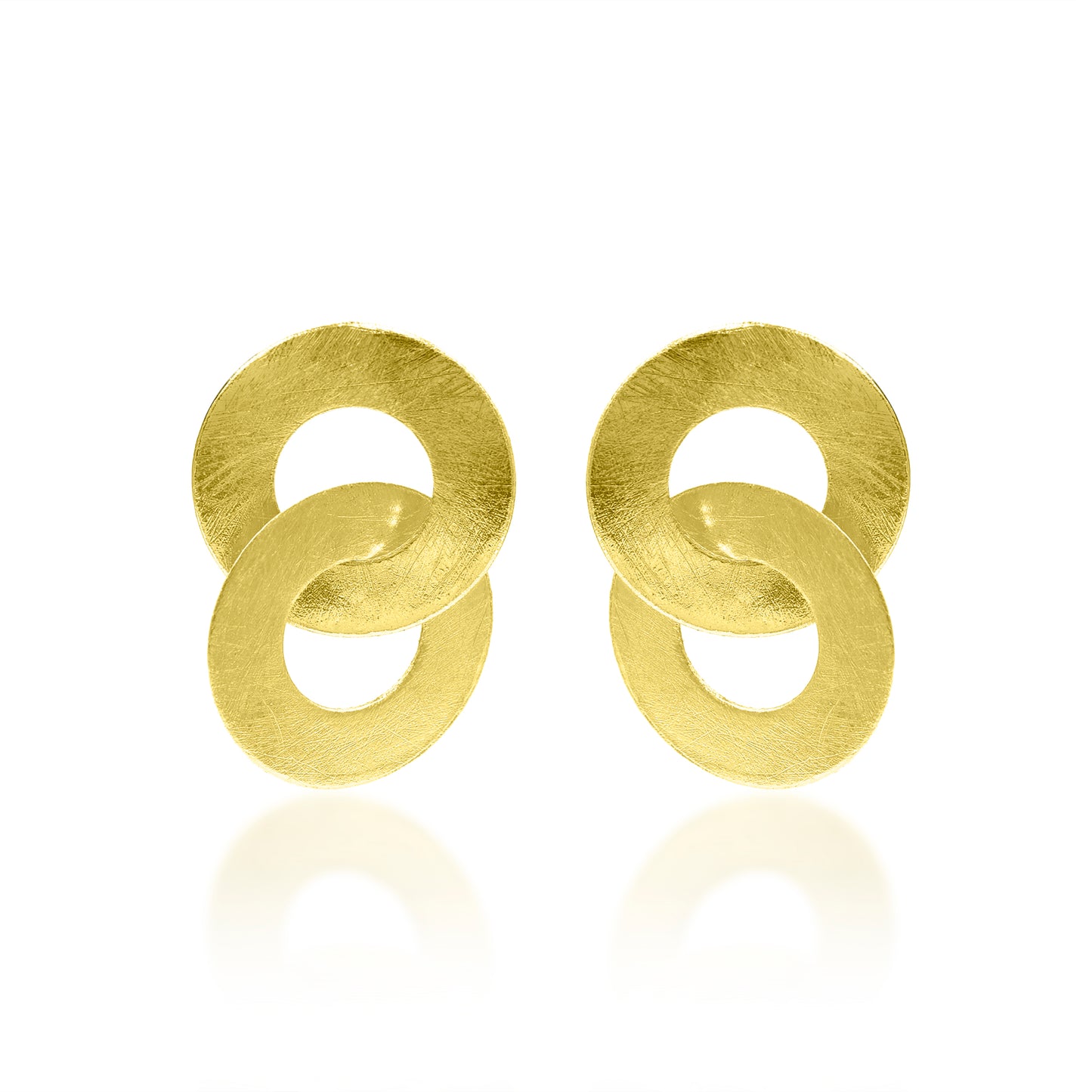 Connecting Circles Stud Earrings