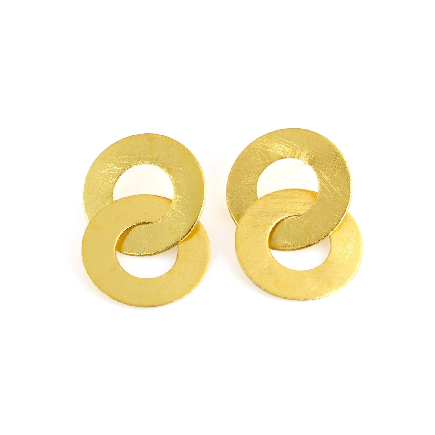 Connecting Circles Stud Earrings