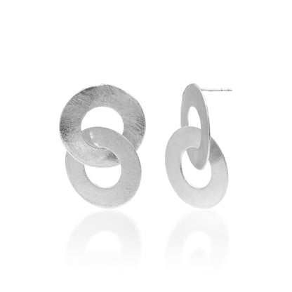 Connecting Circles Stud Earrings