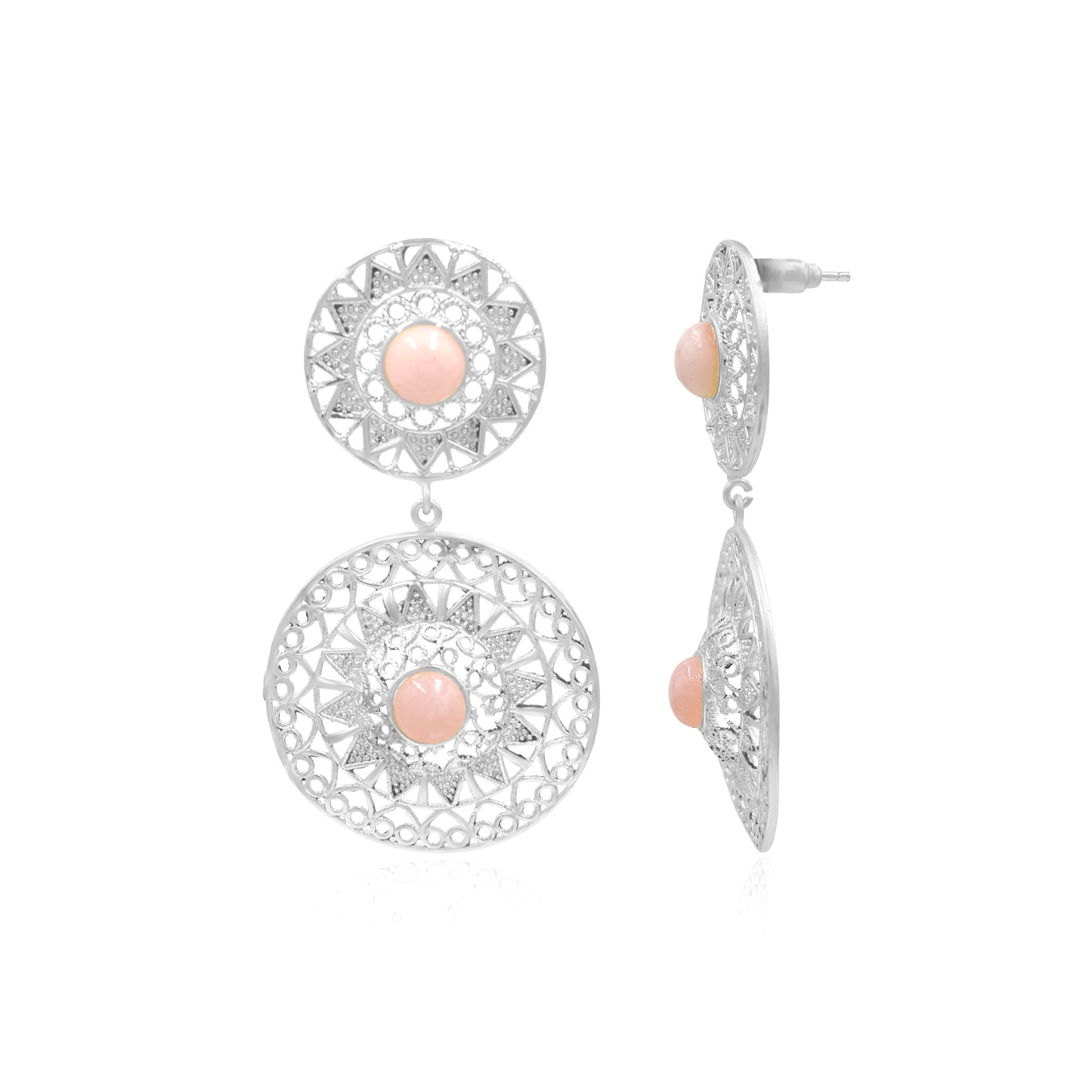 Pink Champagne Stud Earrings