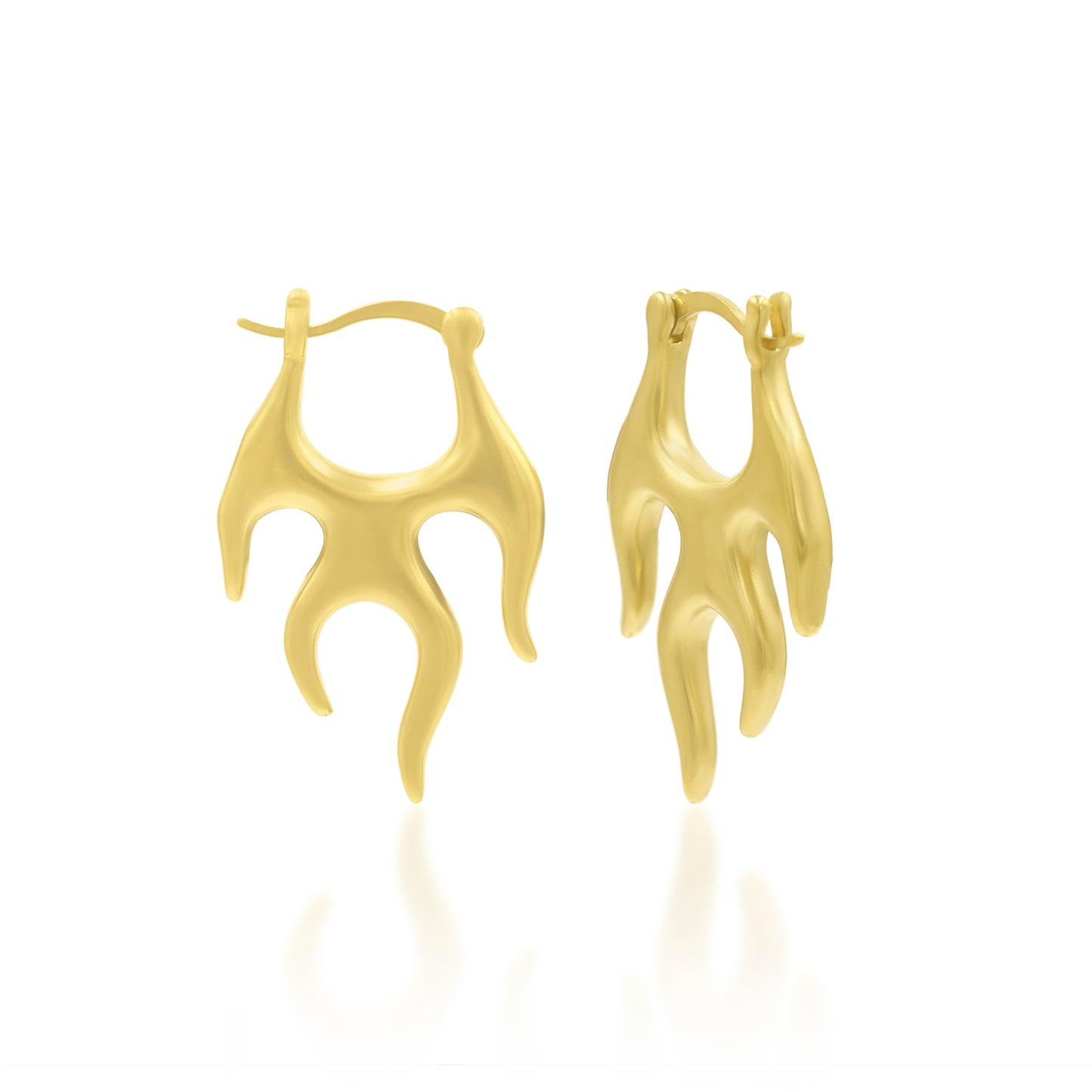 Fire In The Forest Dainty Hoop Earrings