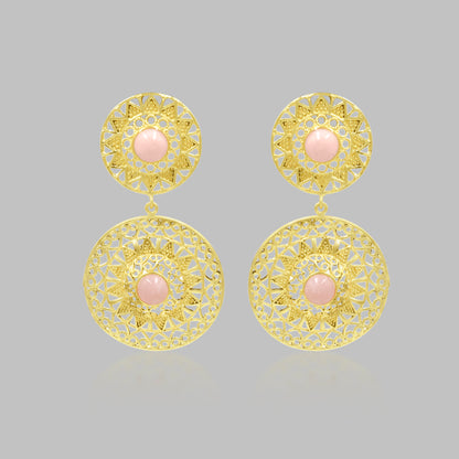 Pink Champagne Stud Earrings