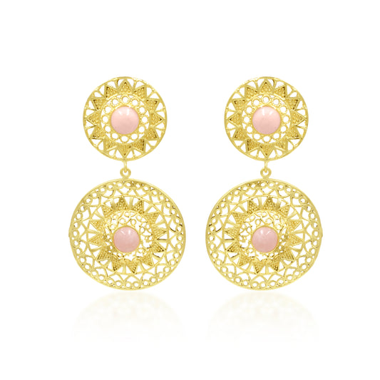 Pink Champagne Stud Earrings