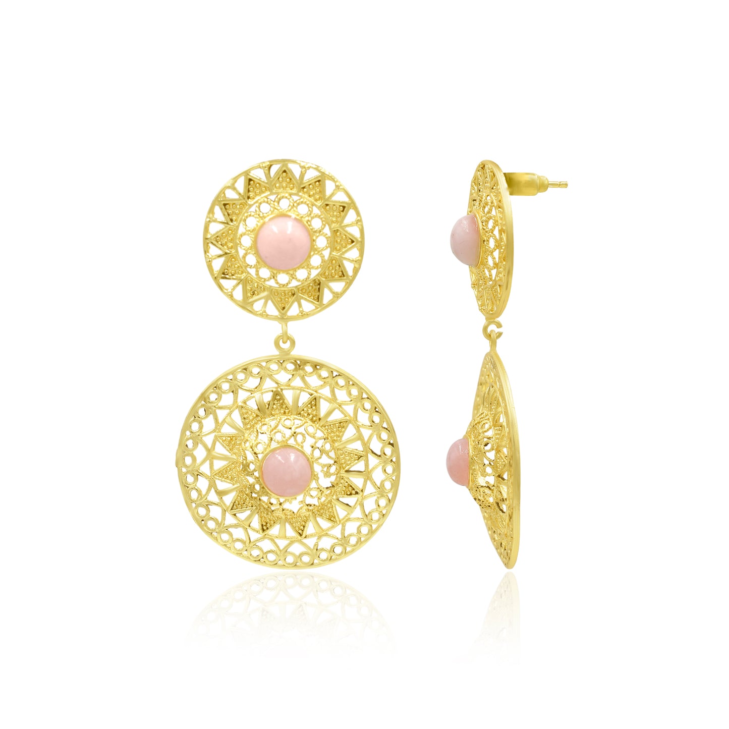 Pink Champagne Stud Earrings