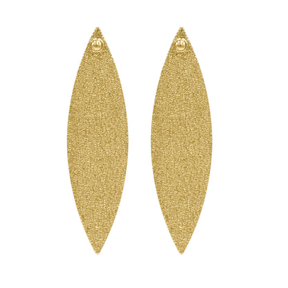 Almond Drop Stud Earrings