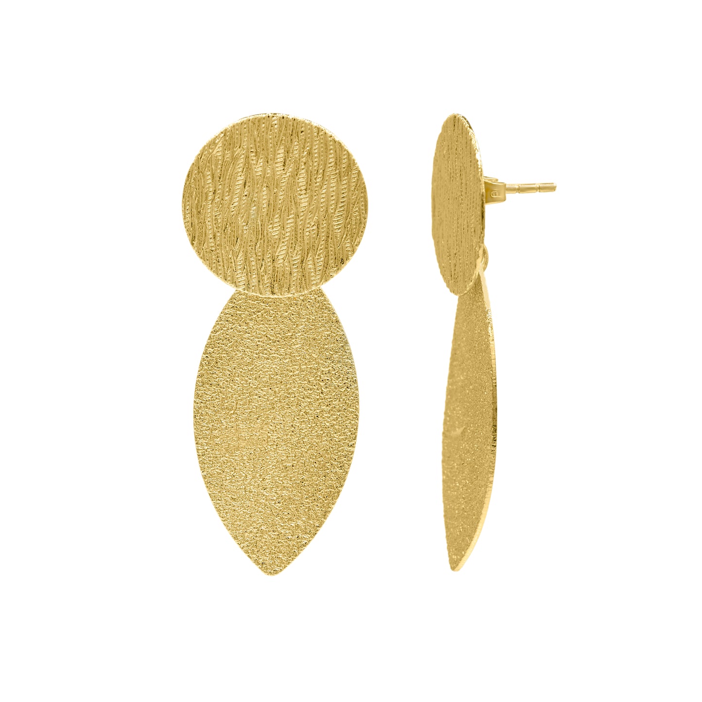 Golden Clone Stud Earrings