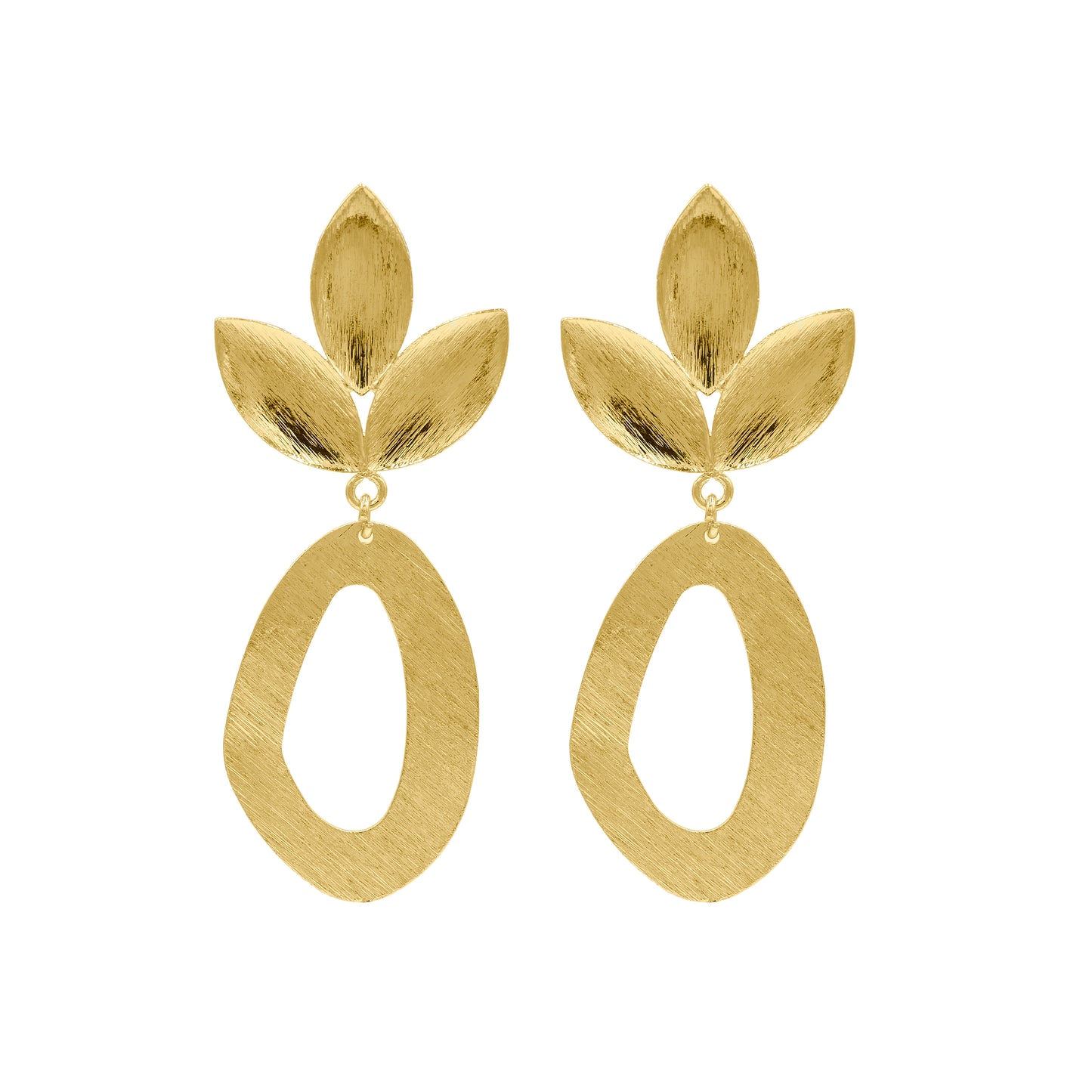 Maple Leaf Drops Stud Earrings