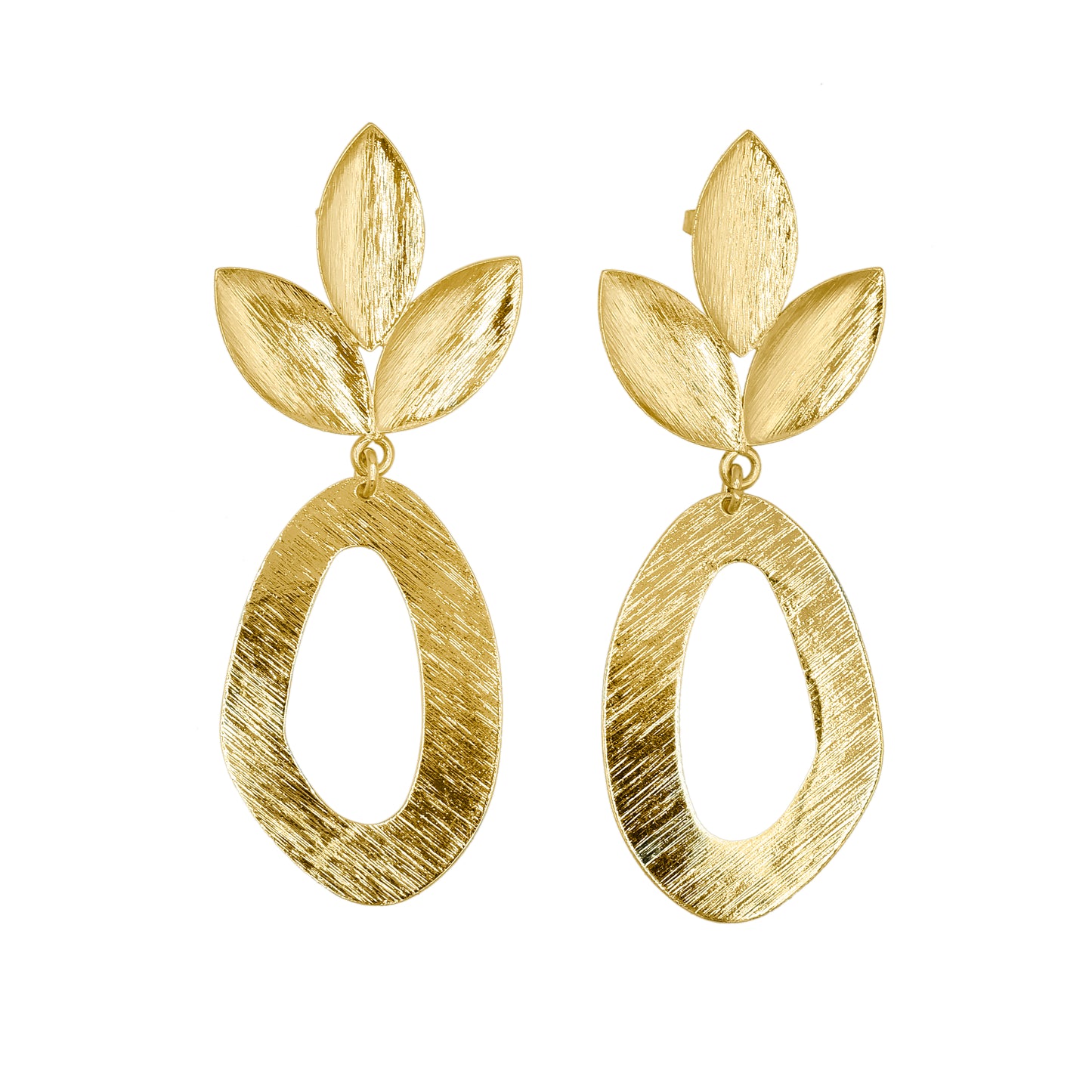 Maple Leaf Drops Stud Earrings