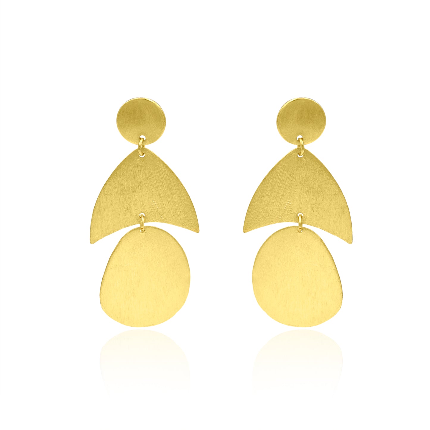 Pear Huggie Stud Earrings